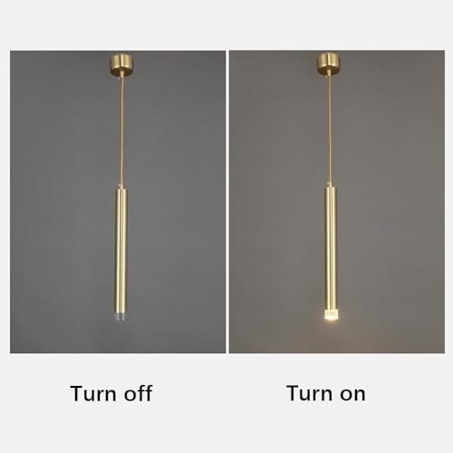 Lámpara de araña LED de latón moderna colgante para cocina isla 6
