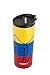 costablue Venezuela Vacuum Insulated Stainless Steel Thermal Travel Mug, 16 oz, Easy Clean, Flip leak Proof Lid Venezuelan Flag with Icons from Caracas