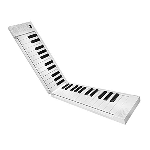 HMTOHL Piano Portable roulé à la Main 49 Touches Support de Clavier Pliant Sortie Casque Piano électronique… - Les Beatles, Paul McCartney, John Lennon, RIngo Starr, George Harrison HMTOHL Piano Portable roulé à la Main 49 Touches Support de Clavier Pliant Sortie Casque Piano électronique…