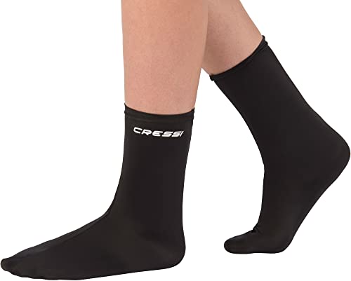 Cressi Ultra Stretch Fins Socks, Black, S/M #TOP3