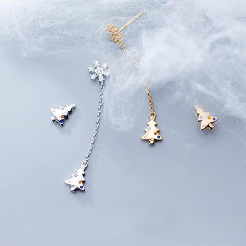 Boucles d'oreilles Flocon de Neige en argent anti-allergie pour oreilles sensibles - 2
