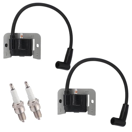 IGCLINIC 2 PACK 24 584 01-S kh-24 584 01-S Ignition Coils Module for Kohler CH20 CV18 CH18 CV20 CV23 CH22 Command Pro Twin Cylinder Engine with Spark Plug Replace kh-24-584-01-S 24 584 45-S