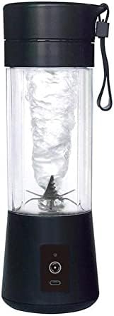 OUTOP Portable Blender Cup, Mini Juicer Cup With 6 Blades, Electric Juicer Blender Food Mixing Machine (black)