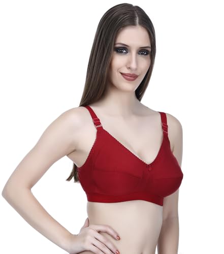 Image of Elina Women's Hosiery Non-Padded Wire Free Regular Bra