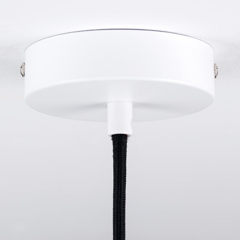 ORION LIGHTSTYLE 3 x Canopy Cover (Diameter 100 mm), Height 24 mm, Ceiling Canopy for Hanging Metal, White - Image 4