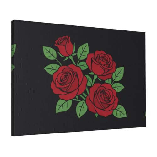 Toile murale rose noire 40x60 cm pour sublimer la deco de votre salon