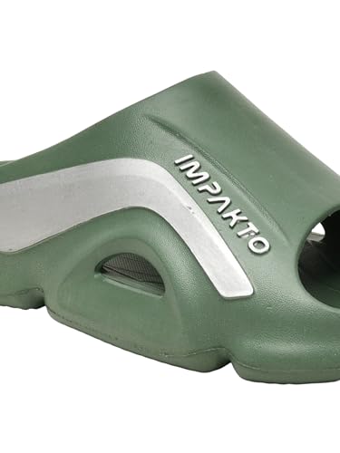 Image of Impakto Men EVA Flip Flops | Lightweight, Soft & Comfortable Slippers | Wide Toe Box, Airflow Ventilated Design, Anti-Skid & Water-Resistant, Indoor & Outdoor Chappal | Everyday Essentials