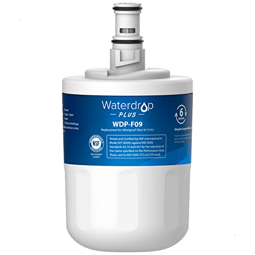 Waterdrop Plus 8171413 Refrigerator Water Filter: High-Quality Replacement for Whirlpool, Maytag, KitchenAid, and Jenn-Air Models