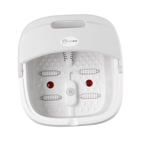 Balde Plegable para Remojo de Pies con Tapa Blanco