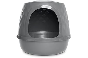 So Phresh Geometric Covered Domed Cat Litter Box