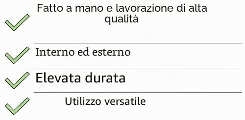 Cesto rotondo Kubu cestino in vimini con manico – per piante artigianale in vimini – cm – UTILIZZO – Indoor & Outdoor – Decorazione da giardino cesto di vimini
