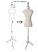 Female Dress Form Mannequin Torso Display Height Adjustable Mannequin Stand Realistic Model Display Body Tripod Stand Clothing Forms, Beige