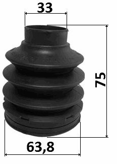 Amazon.com: Boot Cv Joint Kit 63.8X75X33 Febest 1617P-211R-KIT Oem