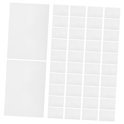 OSALADI 100 Hojas Papel Fotográfico De Espuma Estabilizadores De Bordado Recortados. Bloc De Notas Almohadillas De Pulido Nota Recargable Estabilizador Desprendible Blanco