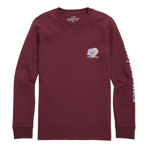 vineyard vines Boys' Football Turkey Whale Long-Sleeve Pocket Tee2
