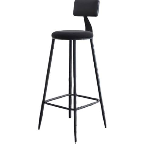 Juego de 2 taburetes de bar de cuero vintage