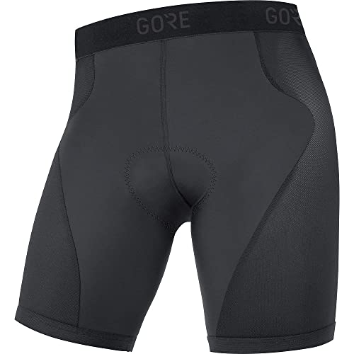 GORE Wear C3 Homme Cuissard première couche de cyclisme avec insert peau de chamois, M, Noir