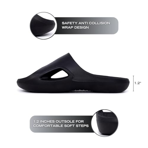 Image of Nautica Men's Athletic Slides Sport Shower Sandals for Indoor & Outdoor - Lightweight, Durable and Comfortable