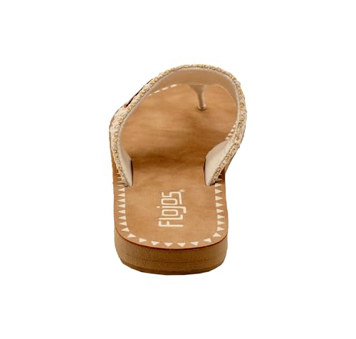 Image of Flojos Grace Women's Hooded Thong Sandal, Tan Artisan
