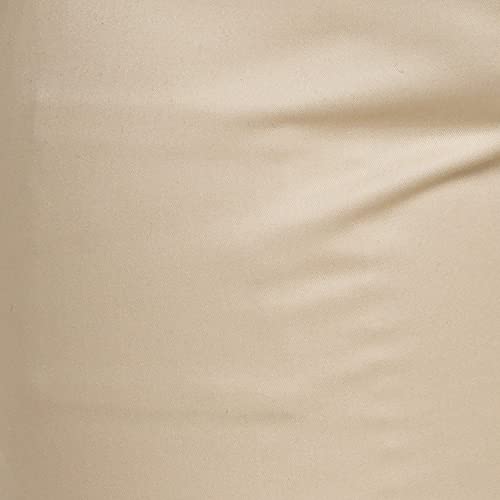 Image of Park Avenue Men's Pure Cotton Solid Pattern Super Slim Fit Flat Front Formal Chinos