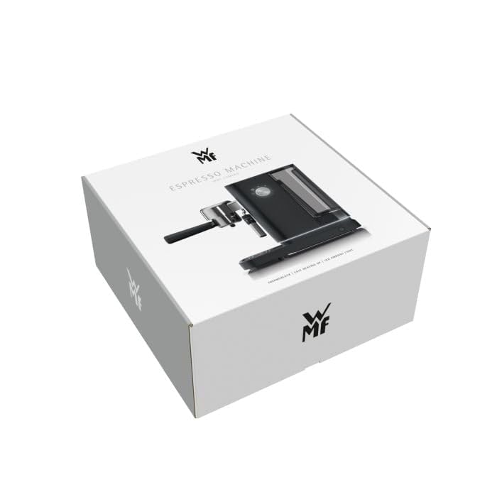 WMF Lumero - Máquina de café espresso (1350 W, portafiltros, 3 insertos, para 1 – 2 tazas de espresso, también para cápsulas, 15 bar, superficie para tazas, boquilla para espumar leche, color negro
