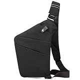 VADOO Anti-theft Crossbody Bags for Women, Sling Bag for Men Lightweight Shoulder Bag for Hiking Travel (Large)