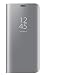 Produktbild Dedux Oppo Find X2 Pro Clear View Stand Case, Handyhülle Tasche Flip Schutzhülle für Oppo Find X2 Pro, Silber