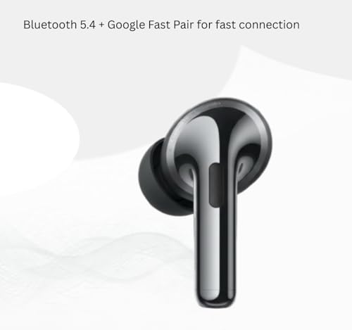 Image of Original Bluetooth for OnePlus Buds Pro 3 Premium Earbuds with Advanced Spatial Audio, Powerful Bass Drive, Smart Adaptive Noise Cancellation, Fast Auto Pairing (Black)
