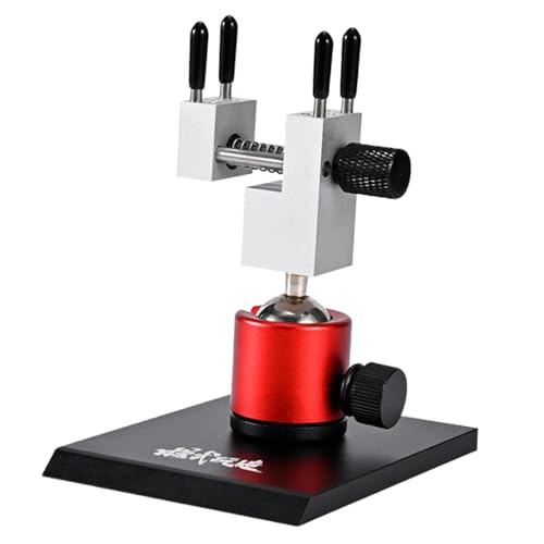 Tornillo de banco profesional para esculturas de joyería de construcción de modelos con mandíbulas desmontables y ajuste de ángulo flexible