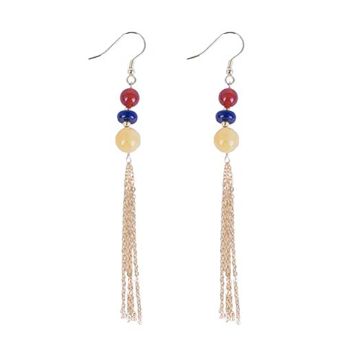 Boucles d'oreilles S925 en agate rouge et cire d'abeille artisanale pour femme