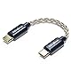 GUCraftsman USB C Typ C auf Typ C Kopfhörer Verstärkerkabel 6N Single Crystal Silver für FiiO BTR5 Q1 Q3 Q3s QuDELIx 5K xDuoo Link2 XD-05PLUS E1DA 9038G3 9038S 9038D Lotoo PAW S2¡