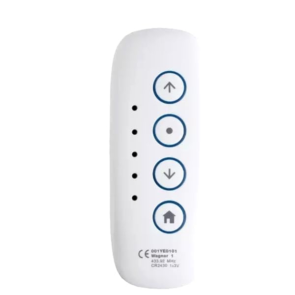 Dieffematic CAME WAGNER 5 Trasmettitore 433,92 MHz - Telecomando 5 Canali per Automazioni - con Supporto a Parete