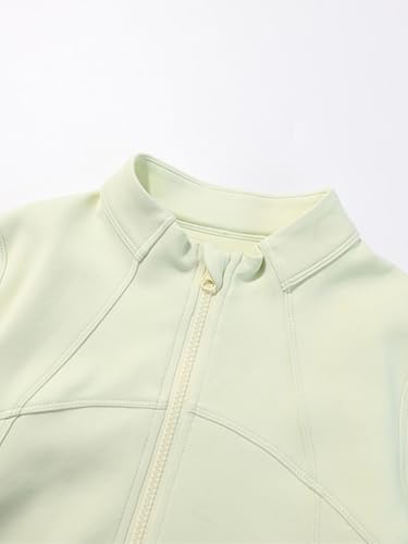 Image of 2026 Premium Girls Zip Up Athletic Jacket, Raglan Sleeves Winter Coat with Thumb Holes & Front Pockets