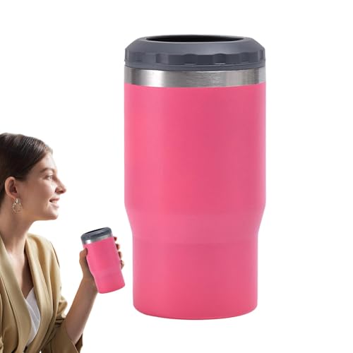 LearnLyrics Taca de café de viaje, vaso de café aislado | Taza de refrigerador de cerveza de acero inoxidable aislado Taúrgue a prueba de fugas 14 oz - Accesorios para beber, taza de agua, copa de