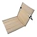 Nurnesy Camping Backrest Cushion, Camping Folding Chair Cushion Backrest Casual Stylish Aluminium Alloy Folding Beach Chair for Outdoor Picnic (Khaki)