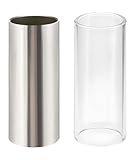 2 Pcs Guitar Accessories, Guitar Slide Set, Guitar Slide Ring and Bottleneck Slide for Electric and Acoustic Guitar, Professional Sound for Live Performances and Practice Sessions