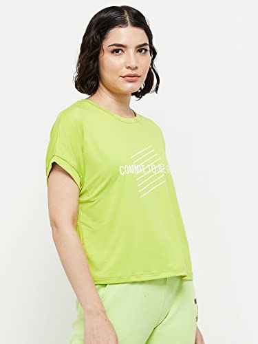 Image of Max Women's Printed Round Neck Regular Fit T-Shirt