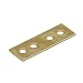 Produktbild DMX - Flachverbinder Lochplatte Winkelverbinder Holzverbinder Stahlverbinder Lochblech Flacheisen Verbindungsplatte Möbelverbinder Montagewinkel Verzinkt - LW - Gelb, 48x14x1,5 (50 Stk./Verp.)