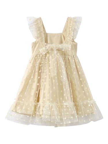 Toddler Tutu Dress Girls Mesh Tulle Dresses Cute Tie Back Party Cake Princess Dress 1-8Y2