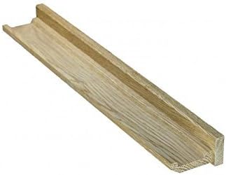 Creamore Mill Made in England Solid Oak Floating Picture Ledge Shelf, Medium