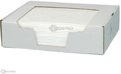 50 x Lightweight Absorbent un-bonded Oil and Fuel Pads in Dispenser Box