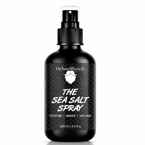 Image of UrbanMooch Sea Salt Spray Men - Adds Volume, Texture & Matte Finish | Alcohol-Free Bhringraj, Ginseng & Vitamin E | Lightweight Sea Salt Spray for Men & Women - 100 ml