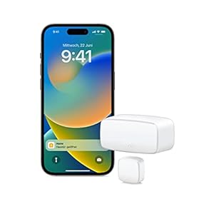 Eve Door & Window (Matter), Smarter Kontaktsensor für Türen & Fenster, Sicherheit, aktiviert Geräte, kompatibel mit Alexa, Apple Home, Google Home, SmartThings, benötigt Thread Border Router