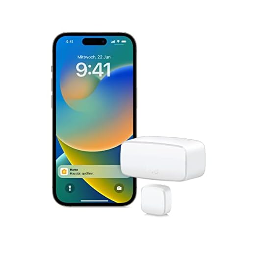 Eve Door & Window (Matter), Smarter Kontaktsensor für Türen & Fenster, Sicherheit, aktiviert Geräte, kompatibel mit Alexa, Apple Home, Google Home, SmartThings, benötigt Thread Border Router