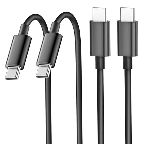 USB C to C 6FT Cable 2-Pack – Universal Fast Charging Cord (Matte Black)