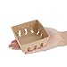 Juvale Pulp Fiber Berry Baskets - 4 x 4 x 1.81 in Brown Molded Pulp - Ventilated Design for Farmers Market Produce - Cardboard Fruit Containers & 60 Mini Berry Cartons