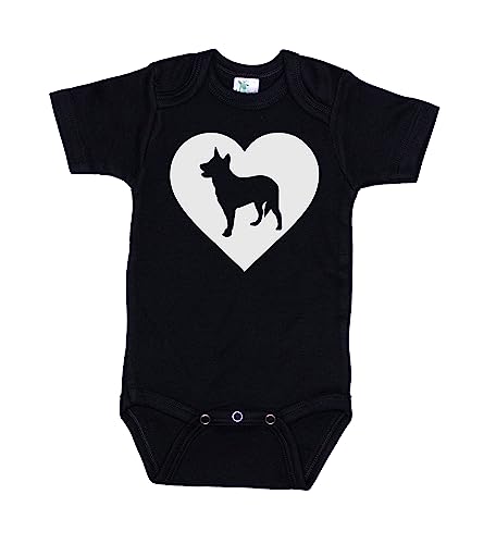Image of Ebenezer Fire Blue Heeler Onesie/Heart/Australian Cattle Dog Baby Outfit/ACD Bodysuit