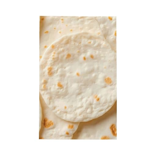 Pioyoku Taco Tortillas Pattern Waffle Kitchen Towels Absorbent Quick Dry Oil Resistant Dishcloths 16x26in