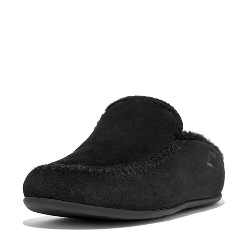 FitFlop Women's Chrissie Ii Haus Crochet-Stitch Shearling Slippers