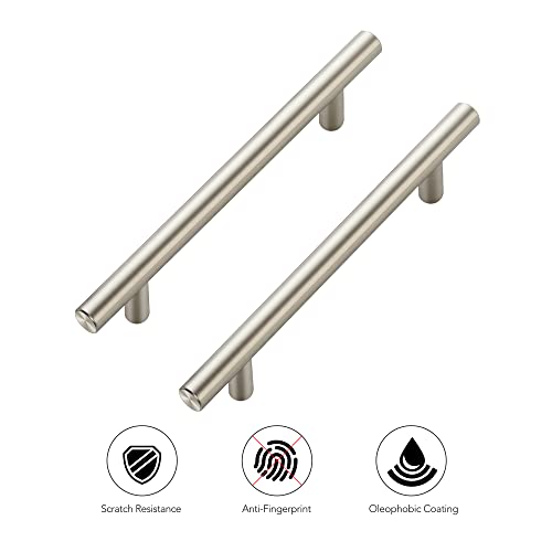 Image of Ravinte 60 Pack | 7.38'' Cabinet Pulls Brushed Nickel Stainless Steel Kitchen Drawer Pulls Cupboard Pulls Cabinet Handles 7-3 /8 inchLength with 5 inch Hole Center